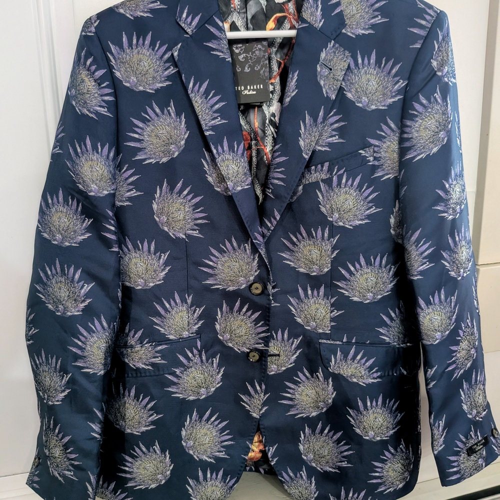 Ted Baker Navy Floral Blazer